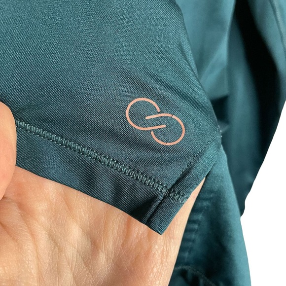 Calia by Carrie Underwood Size M Move Mesh Long Sleeve Top Athleisure Teal Green - Picture 5 of 8